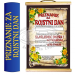 Priznanje za rojstni dan